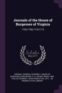 Journals of the House of Burgesses of Virginia