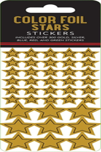 Color Foil Stars Sticker Set