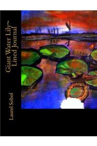 Giant Water Lily Lined Journal