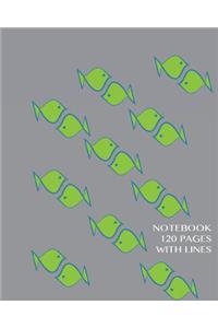 Notebook 120 pages with lines
