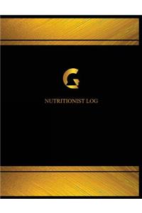 Nutritionist Log (Log Book, Journal - 125 pgs, 8.5 X 11 inches)
