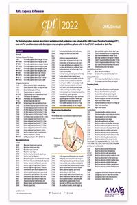 CPT Express Reference Coding Card 2022: Oms/Dental