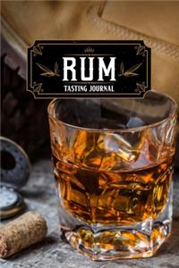 Rum Alcohol Distillery Tasting Sampling Costing Journal Notebook Diary Log Book - Ice in Glass