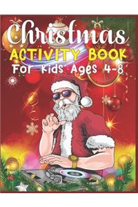 Christmas Activity Book For Kids Ages 4-8