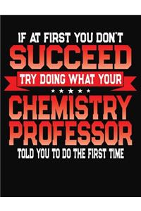 If At First You Don't Succeed Try Doing What Your Chemistry Professor Told You To Do The First Time