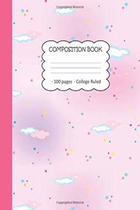 Composition Book 100 Pages College Ruled