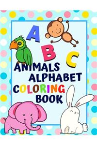 Animals Alphabet Coloring Book