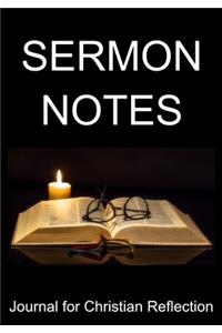 Sermon Notes Journal for Christian Reflection