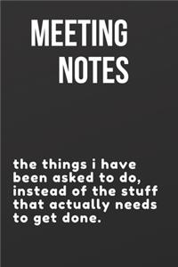 Meeting Notes