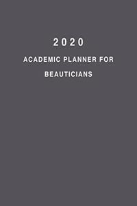 2020 Academic Planner For Beauticians