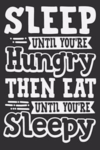 Sleep Until You're Hungry Then Eat Until You're Sleepy