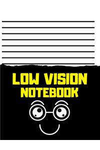 Low vision notebook