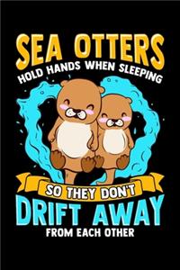 Sea Otters Hold Hands When Sleeping So They Don't Drift Away From Each Other