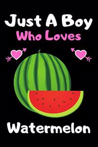 Just a boy who loves watermelon