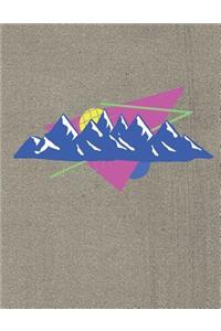 Blank Notebook - Mountain Graphic