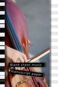 Blank sheet music manuscript paper