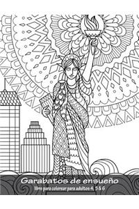 Garabatos de ensueño libro para colorear para adultos 4, 5 & 6