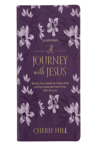 Journey with Jesus 365 Devotions for Women, Purple Floral Faux Leather Flexcover