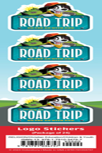 Vacation Bible School (Vbs) 2025 Road Trip LOGO Stickers (Pkg of 24)