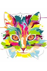 Cat Pop Art Lined Journal