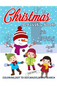 Activity Book for Kids Ages 4-8