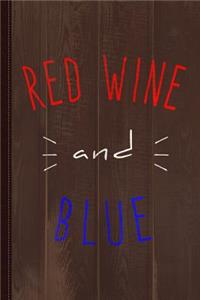 Red Wine and Blue Journal Notebook