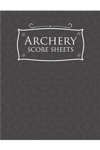 Archery Score Sheets