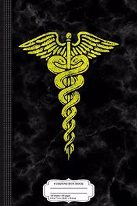 Vintage Caduceus Composition Notebook