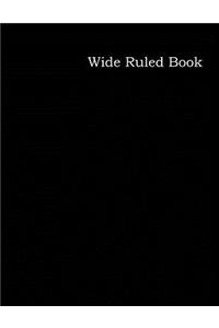 Wide Ruled Book