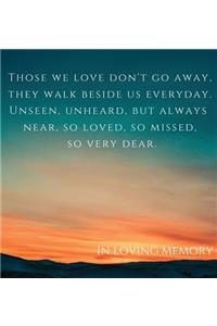 Funeral book, in loving memory (Hardcover)