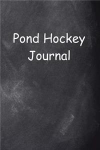 Pond Hockey Journal Chalkboard Design