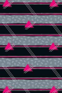 Journal Notebook Abstract Pattern Pink Triangles