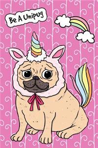 Bullet Journal Notebook for Dog Lovers Funny Unicorn Pug 4