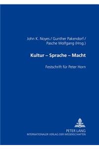 Kultur - Sprache - Macht