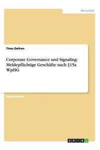 Corporate Governance und Signaling