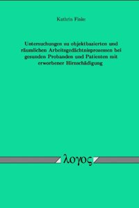 Untersuchungen Zu Objektbasierten Und Raumlichen Arbeitsgedachtnisprozessen Bei Gesunden Probanden Und Patienten Mit Erworbener Hirnschadigung