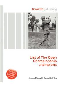 List of the Open Championship Champions