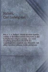 Hrn. C. L. v. Hallers