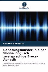 Genesungsmuster in einer Shona- Englisch zweisprachige Broca-Aphasik