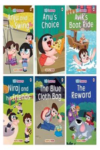 Story Books for Kids (Set of 6 Books) (Illustrated) - Moral Stories - English Short Stories with Colourful Pictures - Bedtime Children Story Books - 3 Years to 10 Years Old Children - Read Aloud to Infants, Toddlers