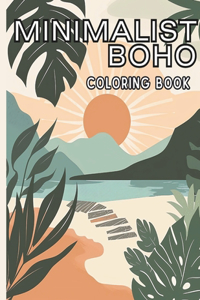 Minimalist Boho Coloring Book for Teens & Adults