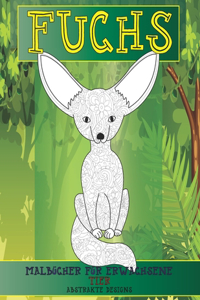 Malbücher für Erwachsene - Abstrakte Designs - Tier - Fuchs