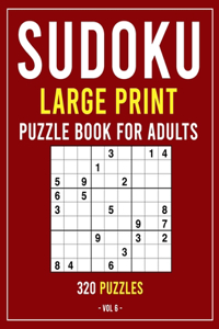 Sudoku Large Print Puzzle Book for Adults