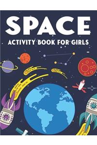 Space Activity Book for Girls