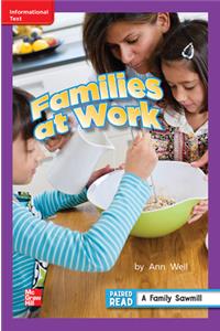 Reading Wonders Leveled Reader Families at Work: Ell Unit 1 Week 5 Grade 2