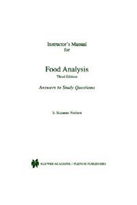 Instructor's Manual for Food Analysis