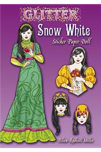 Glitter Snow White Sticker Paper Doll