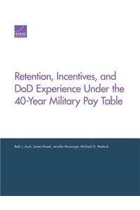 Retention, Incentives, and DOD Experience Under the 40-Year Military Pay Table