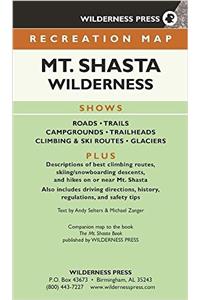 Map Mount Shasta Wilderness Recreation