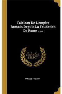 Taleleau De L'empìre Romain Depuìs La Foudation De Rome ......